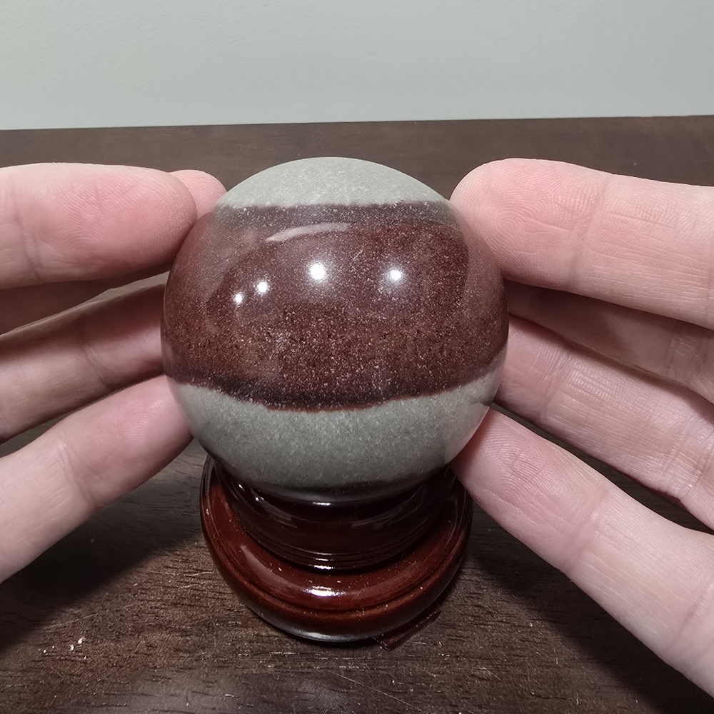 Shiva Lingam Crystal Sphere #B 54 mm